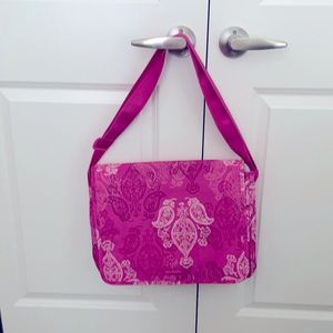 Pink Vera Bradley laptop bag